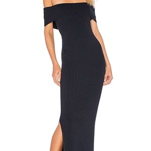 525 america Off The Shoulder Maxi Dress Navy XS